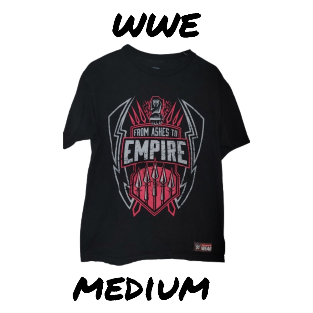 Wwe From Ashes To Empire Roman Reigns Black Adult Tee Size medium